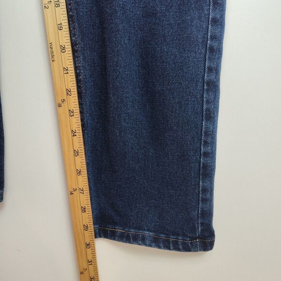 Wrangler Straight Fit Jeans Men's Size 29 x 30 Dark Wash Blue - Picture 5 of 9